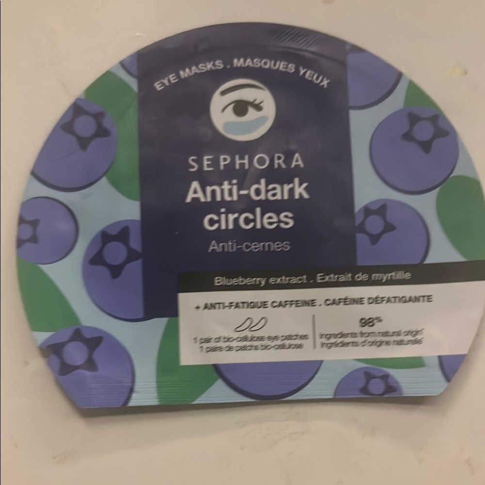 Sephora Blueberry Anti-Dark Circles Masks non opened